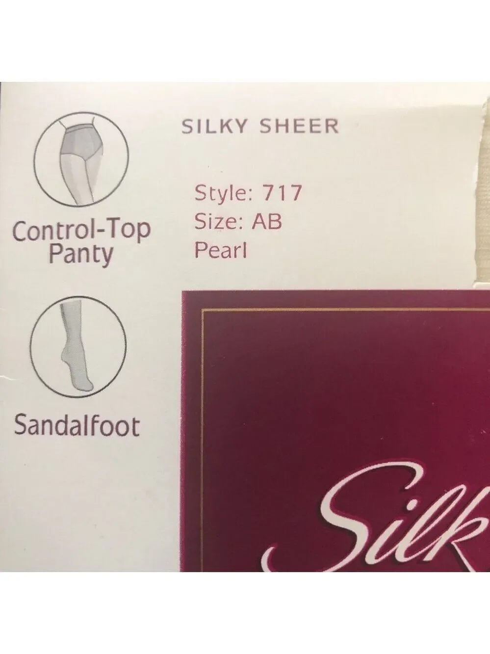 Hanes Silk Reflections Pantyhose Vintage Control Top S/M